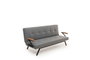 Atelier Del Sofa Zven - Sofá-Cama de 3 Plazas Gris Claro